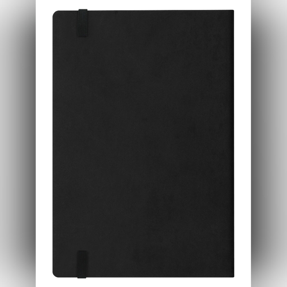Lunar Spells A5 Black Hard Cover Notebook Journal Pentagram Moon Phases Gothic - Picture 2 of 3